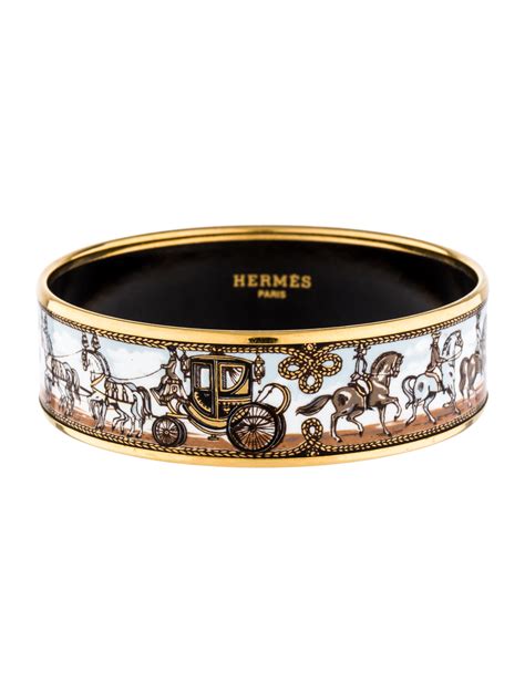 hermes cuff bracelet brown|vintage hermes enamel bracelet.